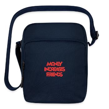 Money increases friends - Upright Crossbody Bag - navy - Front