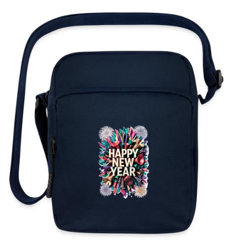 New Year's Party Horn T-Shirt - Upright Crossbody Bag