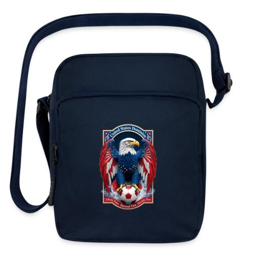 USA Eagle Emblem T Shirt, USA Soccer Pride Gift - Upright Crossbody Bag