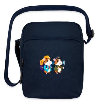 Adventurous Guinea Pigs - Upright Crossbody Bag - navy - Front