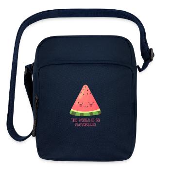 The World Is So Flavorless - Upright Crossbody Bag - navy - Front
