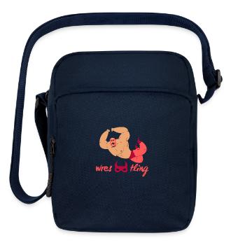 wrestling - Upright Crossbody Bag - navy - Front