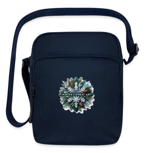 Intricate Frozen Evergreen T-Shirt - Upright Crossbody Bag