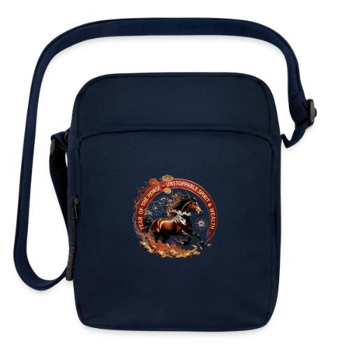Year of the Horse Fiery Spirit T Shirt, Lunar New - Upright Crossbody Bag