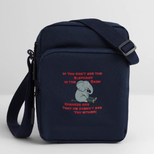 Elephant in the Room Meme - Upright Crossbody Bag