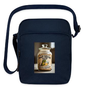 Shape Shifter Soap Dino Label - Upright Crossbody Bag - navy - Front