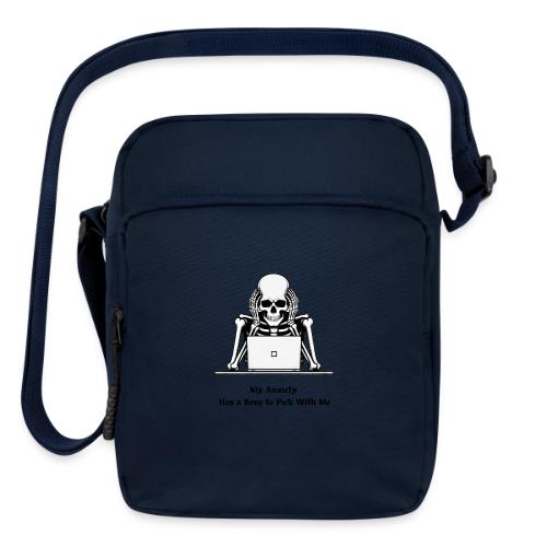 My Anxiety Has a Bone to Pick With Me T-Shirt - Upright Crossbody Bag