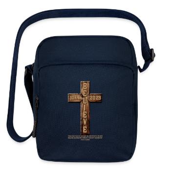 Believe Cross John 20:29 - Upright Crossbody Bag - navy - Front