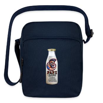 Bottle of Sweet Papi Sauce - Upright Crossbody Bag - navy - Front