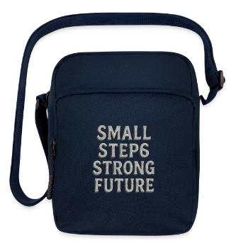 Small Steps Strong Future - Upright Crossbody Bag - navy - Front