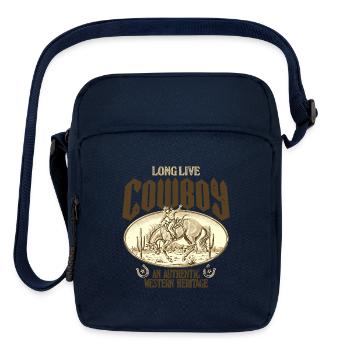 Long Live Cowboy Authentic Western - Upright Crossbody Bag - navy - Front