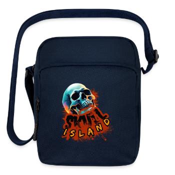 Skull Island Neon Splash - Upright Crossbody Bag - navy - Front