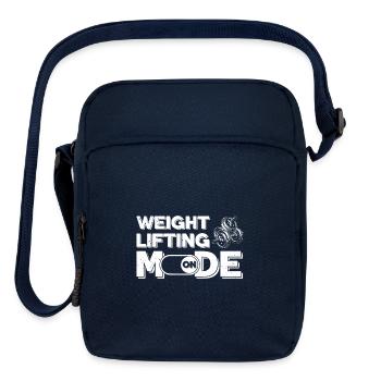 weight lifting mode on - Upright Crossbody Bag - navy - Front