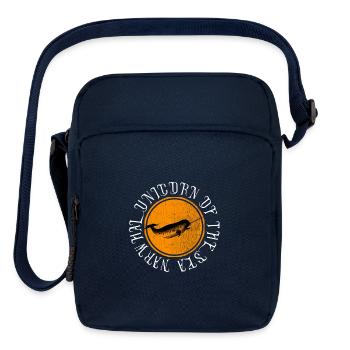 Narwhal Unicorn Of The Sea Animal Lover Retro Pun - Upright Crossbody Bag - navy - Front