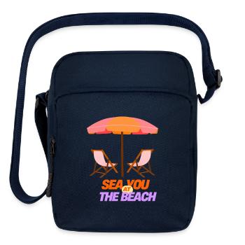 Sea You at the Beach - Upright Crossbody Bag - navy - Front