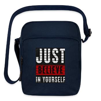 "Mistakes are proof ready it's is the best Design - Upright Crossbody Bag - navy - Front