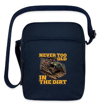 Mud Racing Never Too Old In The Dirt Mud Bogging - Upright Crossbody Bag - navy - Front