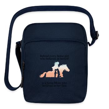 Mother and Child Bond, Horse Lover Gift Design - Upright Crossbody Bag - navy - Front