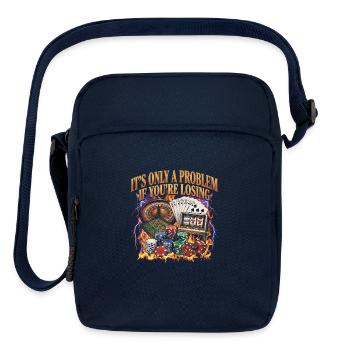 It's Only A Problem If You're Losing Casino - Upright Crossbody Bag - navy - Front