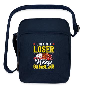 Dont Be A Loser Keep Gambling Casino Roulette - Upright Crossbody Bag - navy - Front