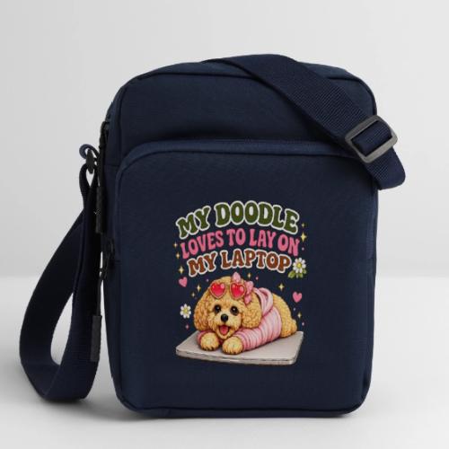 My Laptop Belongs to My Doodle - Upright Crossbody Bag