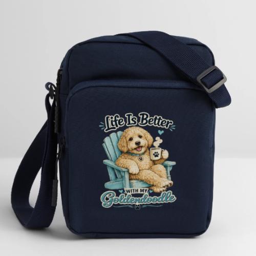 Life Is Better With My Goldendoodle - Upright Crossbody Bag