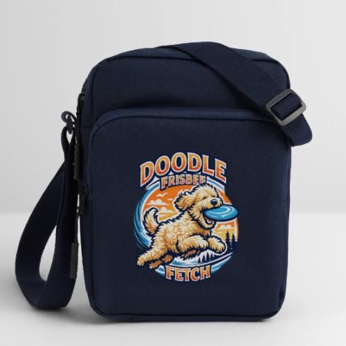 Doodle Frisbee Fetch | Goldendoodle Dog Lover - Upright Crossbody Bag