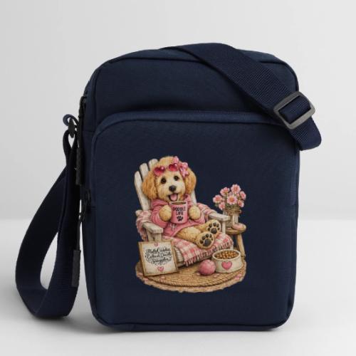 Just Enjoying Life Doodle Dog - Upright Crossbody Bag