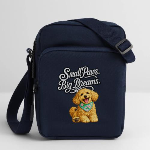 Small Paws Big Dreams Goldendoodle Puppy - Upright Crossbody Bag