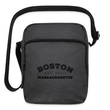 Boston Massachusetts - Upright Crossbody Bag - charcoal grey - Front