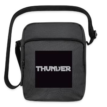 Thunderbolt Wordmark - Upright Crossbody Bag - charcoal grey - Front