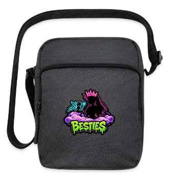 Neon Besties Crowned Friends - Upright Crossbody Bag - charcoal grey - Front