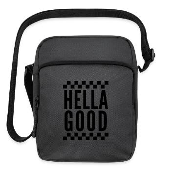 Hella Good Ska Checkerboard - Upright Crossbody Bag - charcoal grey - Front