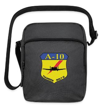 A-10 Thunderbolt II Shield - Upright Crossbody Bag - charcoal grey - Front