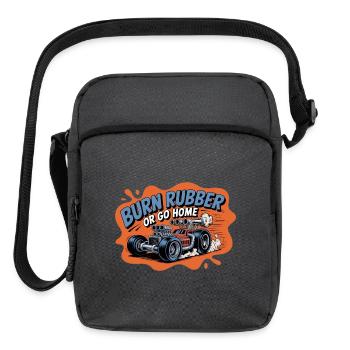 Burn Rubber Hot Rod - Upright Crossbody Bag - charcoal grey - Front