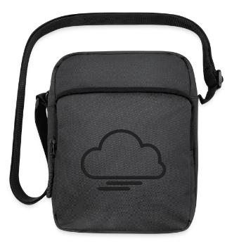Celestial Cloud Abstract Art Design - Upright Crossbody Bag - charcoal grey - Front