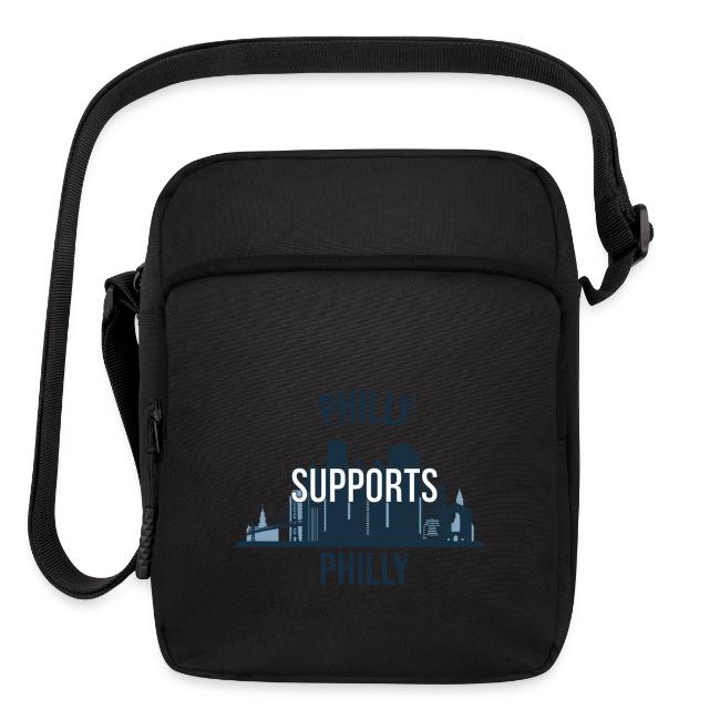Philly Supports Philly skyline blue transparentbg