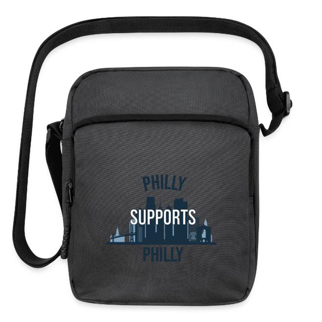 Philly Supports Philly skyline blue transparentbg