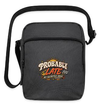 Probably Late Art by Marlaq Fashion - Upright Crossbody Bag - charcoal grey - Front
