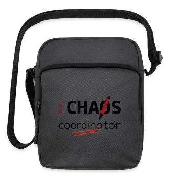 Retro Teacher Mode On School Graphic Classroom - Upright Crossbody Bag - charcoal grey - Front