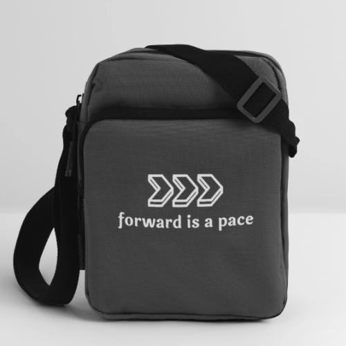 Forward is a Pace - White - Upright Crossbody Bag