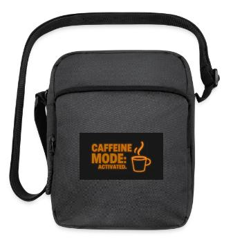 Caffeine Mode Activated - Upright Crossbody Bag - charcoal grey - Front