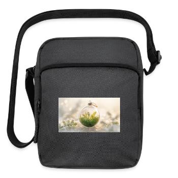 Eco Christmas Ornament - Upright Crossbody Bag - charcoal grey - Front