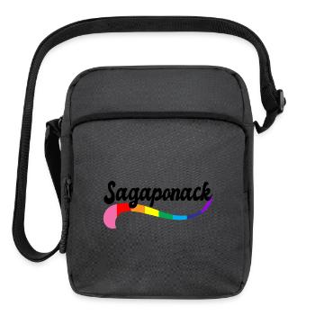 SAGAPONACK THE HAMPTONS Queer Vacation LGBTQ - Upright Crossbody Bag - charcoal grey - Front