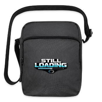 Still Loading Progress Neon Graphic - Upright Crossbody Bag - charcoal grey - Front