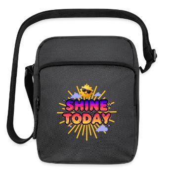 Shine Today Neon Sunburst - Upright Crossbody Bag - charcoal grey - Front