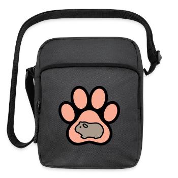Guinea Pig Paw Star Rodent Pet Mom - Upright Crossbody Bag - charcoal grey - Front