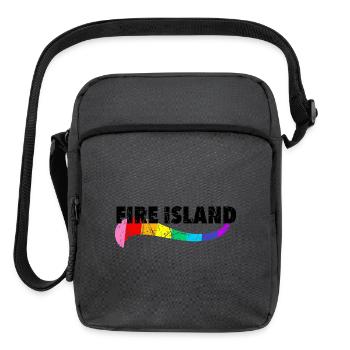Fire Island Pride Pines Cherry Grove Queer FI NY - Upright Crossbody Bag - charcoal grey - Front