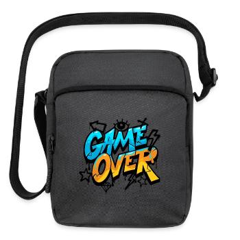Game Over Neon Splash - Upright Crossbody Bag - charcoal grey - Front