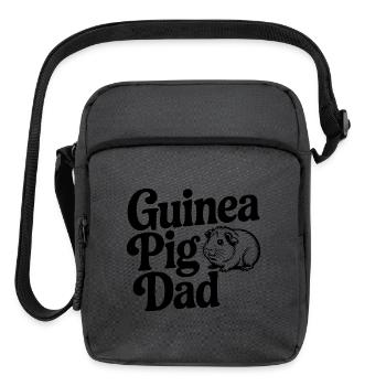 Guinea Pig Dad - Upright Crossbody Bag - charcoal grey - Front